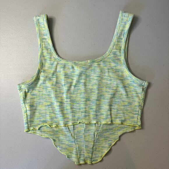 Derek Heart Women's Cropped Green Corset Tank Top Medium - Picture 3 of 5